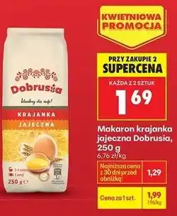 Biedronka Makaron krajanka jajeczna Dobrusia oferta