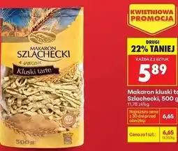 Biedronka Makaron kluski tarte Szlachecki oferta