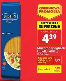 Biedronka Makaron spaghetti Lubella oferta