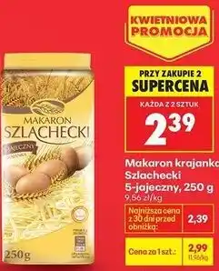 Biedronka Makaron krajanka Szlachecki 5-jajeczny oferta