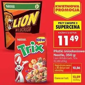 Płatki śniadaniowe Nestlé, 350 g: Lion Wildcrush, Trix