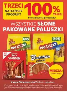 Kaufland Wszystkie słone pakowane paluszki oferta