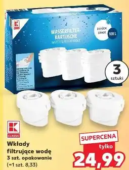 Kaufland Wkłady filtrujące wodę 3 szt. opakowanie oferta