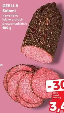Kaufland GZELLA Salami z papryką lub w ziołach prowansalskich oferta