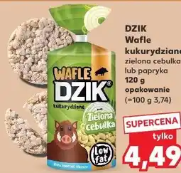 Kaufland Wafle kukurydziane DZIK zielona cebulka lub papryka oferta