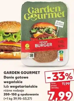 Kaufland GARDEN GOURMET Danie gotowe wegańskie lub wegetariańskie różne rodzaje 200-150 g opakowanie oferta
