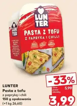 Kaufland LUNTER Pasta z tofu z papryką i chili 150 g opakowanie oferta