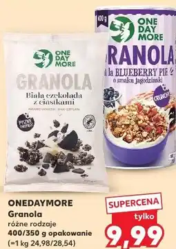 Kaufland ONEDAYMORE Granola różne rodzaje 400/350 g opakowanie oferta