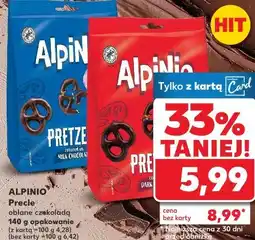 Kaufland ALPINIO Precle oblane czekoladą różne rodzaje 140 g opakowanie oferta