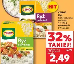 Kaufland CENOS Ryż biały, naturalny, parboiled 4 x 100 g opakowanie oferta