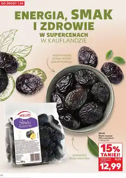 Kaufland HELIO Śliwki suszone 400 g opakowanie oferta