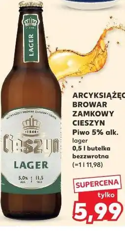 Kaufland Piwo 5% alk. lager 0,5 l butelka bezzwrotna oferta