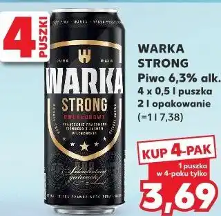 Kaufland WARKA STRONG Piwo 6,3% alk oferta