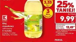 Kaufland Olej rzepakowy rafinowany 3 l butelka oferta