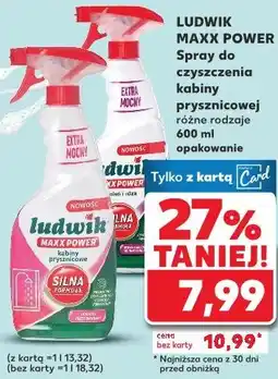 Kaufland LUDWIK MAXX POWER Spray do czyszczenia kabiny prysznicowej oferta