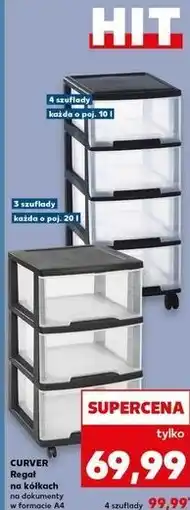 Kaufland CURVER Regał na kółkach na dokumenty oferta