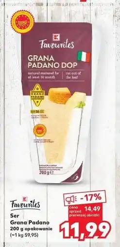 Kaufland Grana padano 1 SZT 200 G oferta