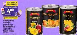 Polomarket Mango plastry w syropie, puree mango lub mandarynki segmenty w lekkim syropie M&K 175 g - 425 g oferta