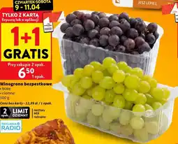 Intermarche Winogrono bezpestkowe białe ciemne oferta