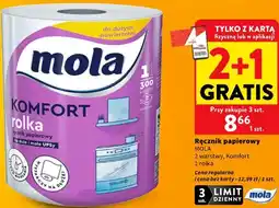 Intermarche Ręcznik papierowy Mola 2 warstwy, Komfort, 1 rolka oferta