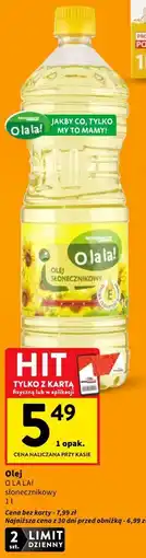 Intermarche Olej słonecznikowy O LA LA! oferta