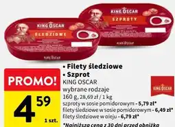 Intermarche Filety śledziowe / Szprot KING OSCAR oferta