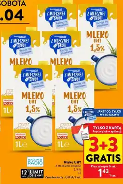 Intermarche Mleko UHT Z MLECZNEJ DROGI 1,5% oferta
