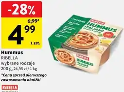 Intermarche Hummus RIBELLA wybrane rodzaje oferta