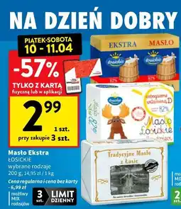 Intermarche Masło Ekstra ŁOSICKIE wybrane rodzaje oferta