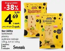 Intermarche Ser żółty SERENADA plastry wybrane rodzaje oferta