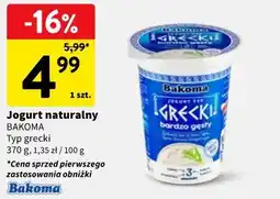 Intermarche Jogurt naturalny BAKOMA Typ grecki oferta