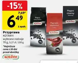 Intermarche Przyprawa KOTANYI wybrane rodzaje oferta