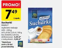Intermarche Sucharki MAMUT wybrane rodzaje oferta