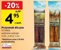 Intermarche Przysmak dla psa O'CANIS wybrane rodzaje 2 szt., 2,48 zł / 1 szt oferta