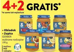 Intermarche Obiadek Zupka GERBER wybrane rodzajów oferta
