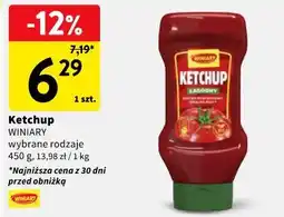 Intermarche Ketchup WINIARY wybrane rodzaje oferta