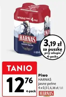 Intermarche Piwo Harnaś jasne pełne oferta