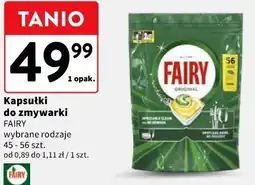 Intermarche Kapsułki do zmywarki FAIRY wybrane rodzaje 45-56 szt oferta