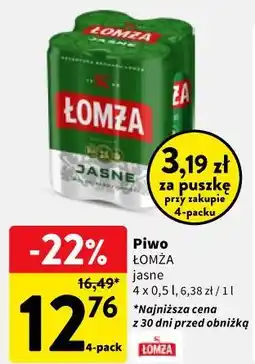 Intermarche Piwo Łomża jasne oferta