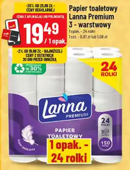 Polomarket Papier toaletowy Lanna Premium 3-warstwowy oferta