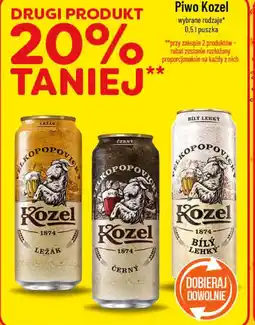 Polomarket Piwo Kozel wybrane rodzaje* 0,5 l puszka oferta