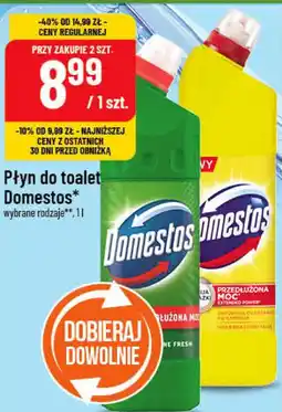 Polomarket Płyn do toalet Domestos wybrane rodzaje oferta