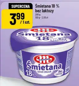 Polomarket Śmietana 18 % bez laktozy Mlekovita oferta