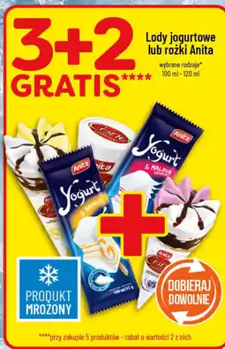 Polomarket Lody jogurtowe lub rożki Anita wybrane rodzaje* 100 ml - 120 ml oferta