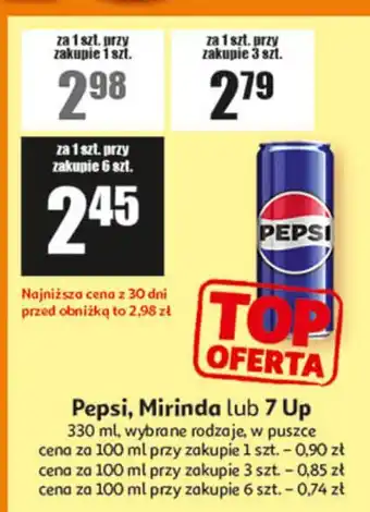 Pepsi, Mirinda lub 7 Up