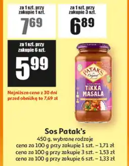 Auchan Sos Patak's 450 g, wybrane rodzaje oferta