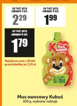 Auchan Mus owocowy Kubuś oferta