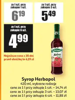 Auchan Syrop Herbapol 420 ml, wybrane rodzaje oferta