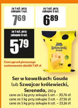 Auchan Ser w kawałkach: Gouda lub Szwajcar królewiecki, Serenada oferta