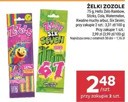 Stokrotka Żelki Zozole Hello Zelo Rainbow, Sticks, Cola, Watermelon, Kwaśne muchy arbuz, Six Seven oferta